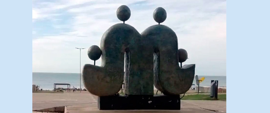 Local | Repararon la icónica escultura que represanta a Mirramar