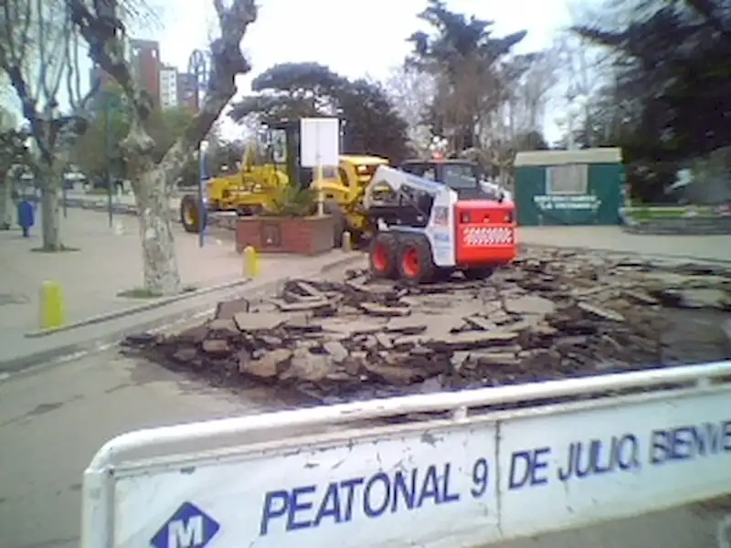 Repavimentación de la 9 de Julio en Miramar | Miramarense