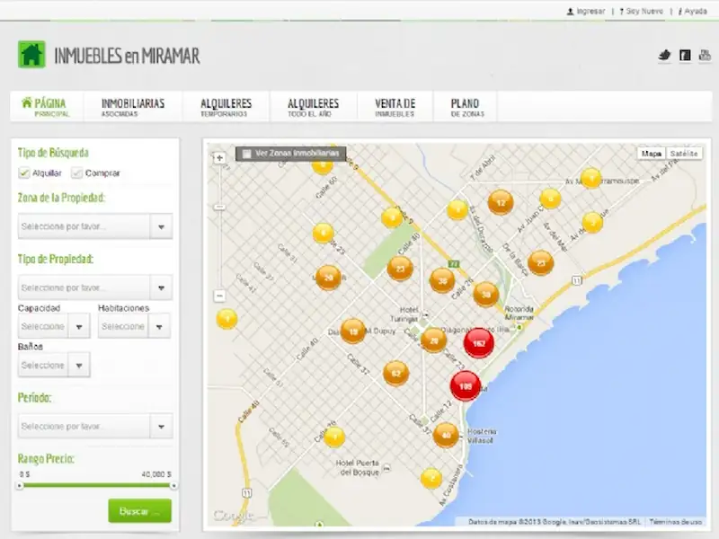 Turismo | Nuevo portal agrupa la oferta inmobiliaria miramarense