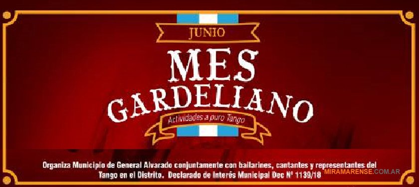 Cultura | Actividades por el mes Gardeliano en Miramar