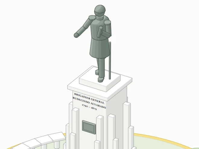 Infografía del Monumento al General Alvarado