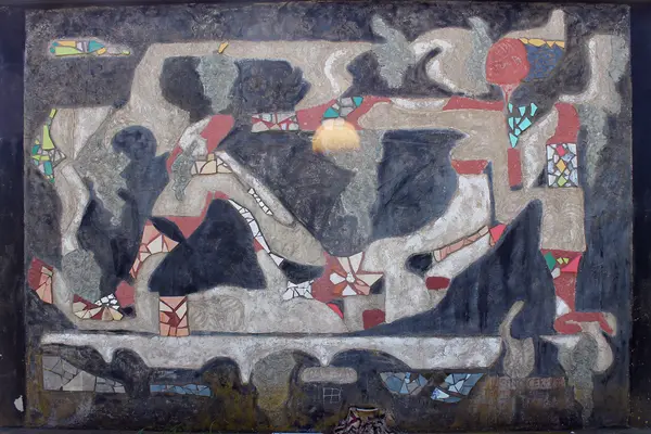 Mural del muro 4, cara A: La Dama de las Uvas