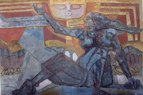 Mural del muro 6, cara A: Tributo a la Tierra