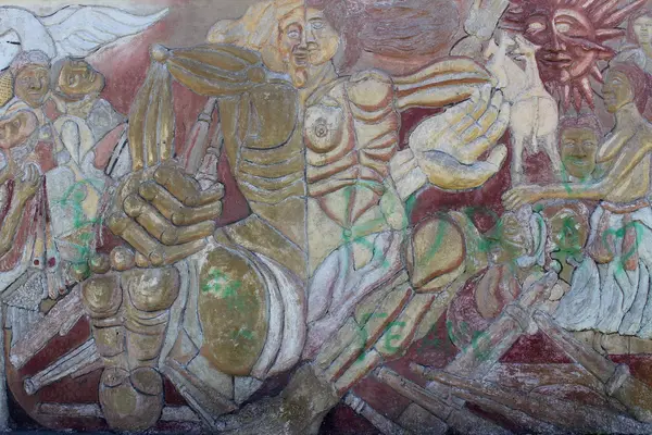 Mural del muro 7, cara A: Pachamama