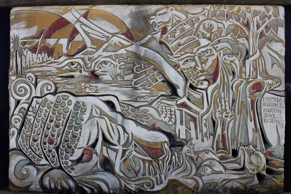 Mural del muro 13, cara A: Radiación Animal