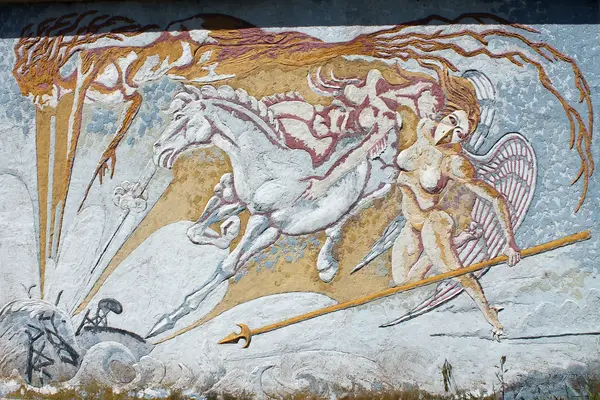 Mural del muro 14, cara B: Defendiendo el Agua