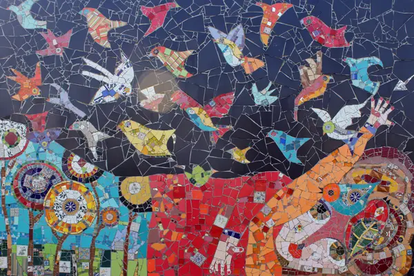 Mural del muro 18, cara A: Sin título