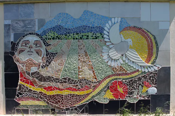 Mural del muro 20, cara A: Un saludo de Paz