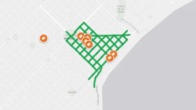 Plano del estacionamiento medido de Miramar