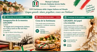 Se celebra la Semana de la Lengua Italiana con cultura, diseño y solidaridad